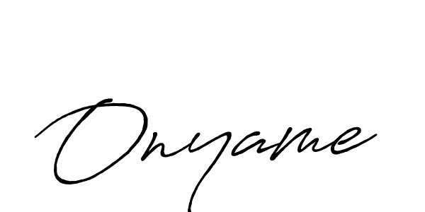 Also we have Onyame name is the best signature style. Create professional handwritten signature collection using Antro_Vectra_Bolder autograph style. Onyame signature style 7 images and pictures png
