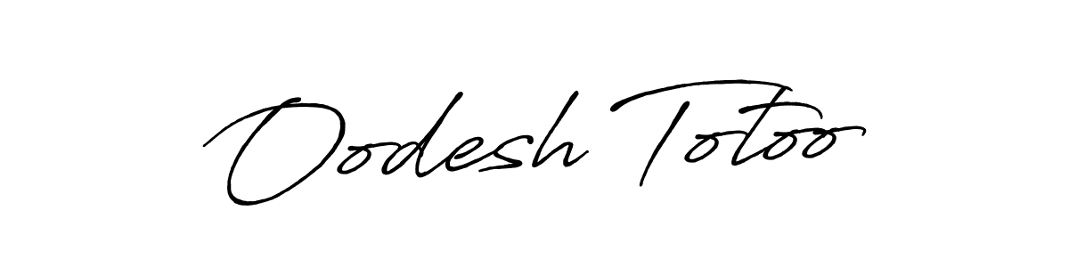 Also we have Oodesh Totoo name is the best signature style. Create professional handwritten signature collection using Antro_Vectra_Bolder autograph style. Oodesh Totoo signature style 7 images and pictures png
