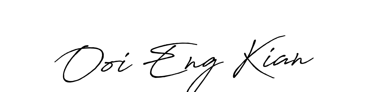 Similarly Antro_Vectra_Bolder is the best handwritten signature design. Signature creator online .You can use it as an online autograph creator for name Ooi Eng Kian. Ooi Eng Kian signature style 7 images and pictures png
