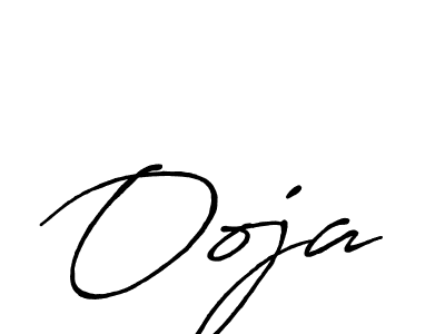 Use a signature maker to create a handwritten signature online. With this signature software, you can design (Antro_Vectra_Bolder) your own signature for name Ooja. Ooja signature style 7 images and pictures png