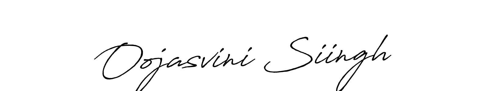 Also we have Oojasvini Siingh name is the best signature style. Create professional handwritten signature collection using Antro_Vectra_Bolder autograph style. Oojasvini Siingh signature style 7 images and pictures png