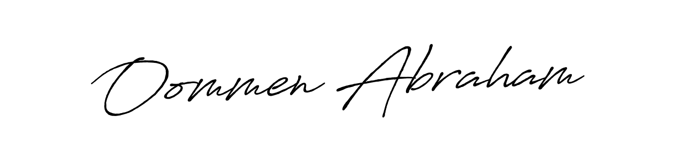 Antro_Vectra_Bolder is a professional signature style that is perfect for those who want to add a touch of class to their signature. It is also a great choice for those who want to make their signature more unique. Get Oommen Abraham name to fancy signature for free. Oommen Abraham signature style 7 images and pictures png