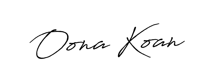 Once you've used our free online signature maker to create your best signature Antro_Vectra_Bolder style, it's time to enjoy all of the benefits that Oona Koan name signing documents. Oona Koan signature style 7 images and pictures png