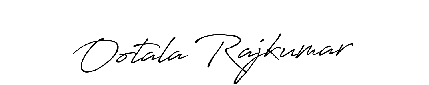 Make a beautiful signature design for name Ootala Rajkumar. With this signature (Antro_Vectra_Bolder) style, you can create a handwritten signature for free. Ootala Rajkumar signature style 7 images and pictures png