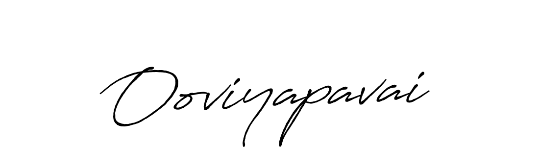 Use a signature maker to create a handwritten signature online. With this signature software, you can design (Antro_Vectra_Bolder) your own signature for name Ooviyapavai. Ooviyapavai signature style 7 images and pictures png