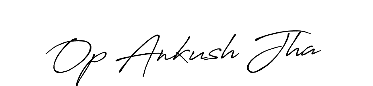 Similarly Antro_Vectra_Bolder is the best handwritten signature design. Signature creator online .You can use it as an online autograph creator for name Op Ankush Jha. Op Ankush Jha signature style 7 images and pictures png