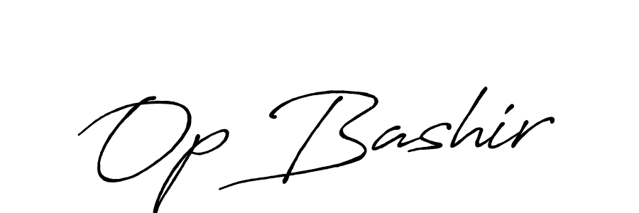 Also You can easily find your signature by using the search form. We will create Op Bashir name handwritten signature images for you free of cost using Antro_Vectra_Bolder sign style. Op Bashir signature style 7 images and pictures png