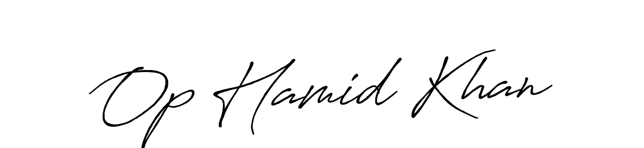 Make a short Op Hamid Khan signature style. Manage your documents anywhere anytime using Antro_Vectra_Bolder. Create and add eSignatures, submit forms, share and send files easily. Op Hamid Khan signature style 7 images and pictures png