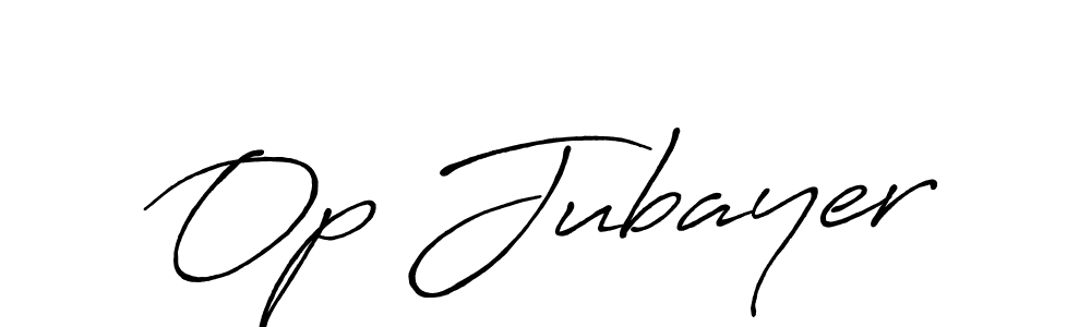 Use a signature maker to create a handwritten signature online. With this signature software, you can design (Antro_Vectra_Bolder) your own signature for name Op Jubayer. Op Jubayer signature style 7 images and pictures png