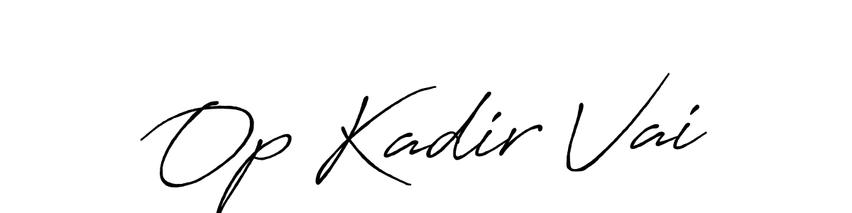 Here are the top 10 professional signature styles for the name Op Kadir Vai. These are the best autograph styles you can use for your name. Op Kadir Vai signature style 7 images and pictures png