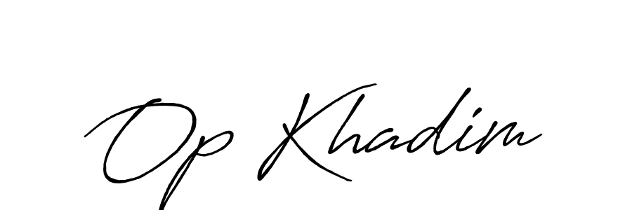 Make a beautiful signature design for name Op Khadim. Use this online signature maker to create a handwritten signature for free. Op Khadim signature style 7 images and pictures png