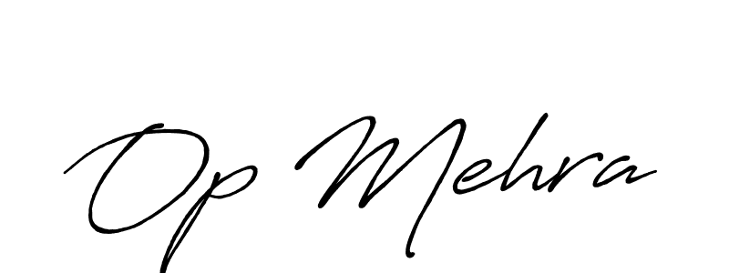 How to Draw Op Mehra signature style? Antro_Vectra_Bolder is a latest design signature styles for name Op Mehra. Op Mehra signature style 7 images and pictures png