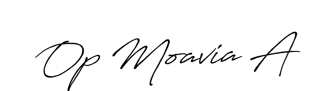 Best and Professional Signature Style for Op Moavia A. Antro_Vectra_Bolder Best Signature Style Collection. Op Moavia A signature style 7 images and pictures png