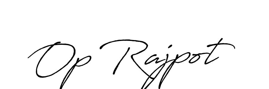 You should practise on your own different ways (Antro_Vectra_Bolder) to write your name (Op Rajpot) in signature. don't let someone else do it for you. Op Rajpot signature style 7 images and pictures png