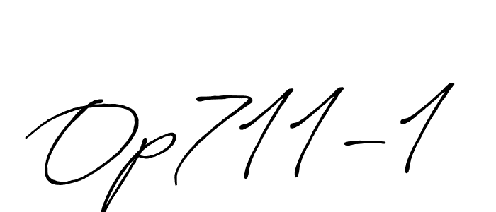 How to make Op711-1 signature? Antro_Vectra_Bolder is a professional autograph style. Create handwritten signature for Op711-1 name. Op711-1 signature style 7 images and pictures png