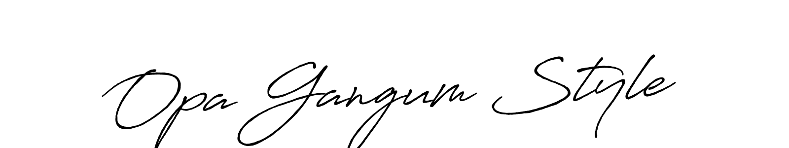 How to Draw Opa Gangum Style signature style? Antro_Vectra_Bolder is a latest design signature styles for name Opa Gangum Style. Opa Gangum Style signature style 7 images and pictures png