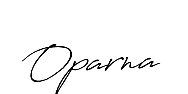 Design your own signature with our free online signature maker. With this signature software, you can create a handwritten (Antro_Vectra_Bolder) signature for name Oparna. Oparna signature style 7 images and pictures png