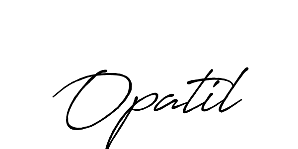 Use a signature maker to create a handwritten signature online. With this signature software, you can design (Antro_Vectra_Bolder) your own signature for name Opatil. Opatil signature style 7 images and pictures png