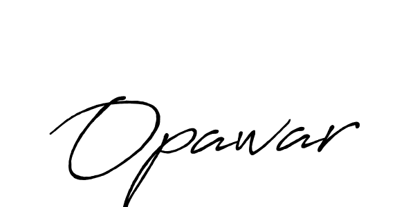 How to make Opawar signature? Antro_Vectra_Bolder is a professional autograph style. Create handwritten signature for Opawar name. Opawar signature style 7 images and pictures png