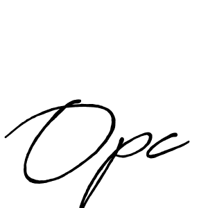 It looks lik you need a new signature style for name Opc. Design unique handwritten (Antro_Vectra_Bolder) signature with our free signature maker in just a few clicks. Opc signature style 7 images and pictures png