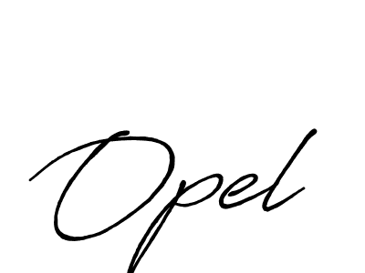 Create a beautiful signature design for name Opel. With this signature (Antro_Vectra_Bolder) fonts, you can make a handwritten signature for free. Opel signature style 7 images and pictures png