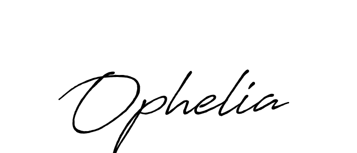 Make a beautiful signature design for name Ophelia. With this signature (Antro_Vectra_Bolder) style, you can create a handwritten signature for free. Ophelia signature style 7 images and pictures png