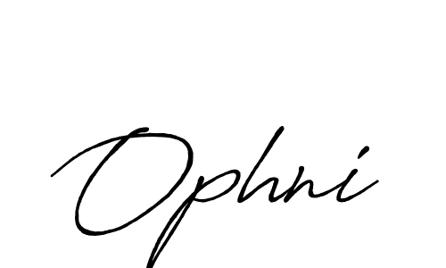 How to make Ophni name signature. Use Antro_Vectra_Bolder style for creating short signs online. This is the latest handwritten sign. Ophni signature style 7 images and pictures png