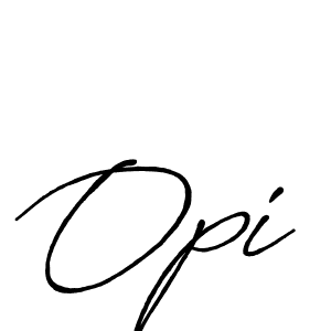 Opi stylish signature style. Best Handwritten Sign (Antro_Vectra_Bolder) for my name. Handwritten Signature Collection Ideas for my name Opi. Opi signature style 7 images and pictures png