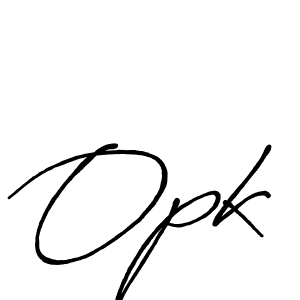Use a signature maker to create a handwritten signature online. With this signature software, you can design (Antro_Vectra_Bolder) your own signature for name Opk. Opk signature style 7 images and pictures png
