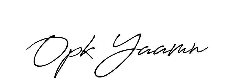Similarly Antro_Vectra_Bolder is the best handwritten signature design. Signature creator online .You can use it as an online autograph creator for name Opk Yaamn. Opk Yaamn signature style 7 images and pictures png