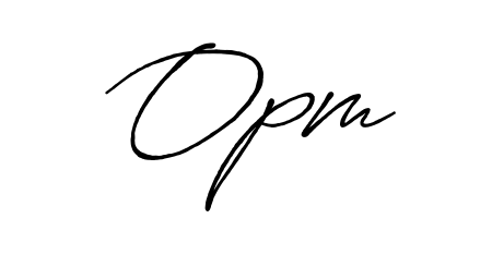 Also You can easily find your signature by using the search form. We will create Opm name handwritten signature images for you free of cost using Antro_Vectra_Bolder sign style. Opm signature style 7 images and pictures png