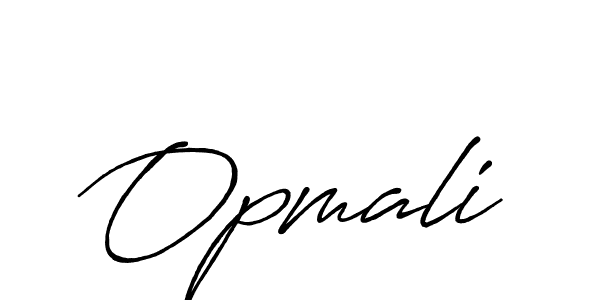 Use a signature maker to create a handwritten signature online. With this signature software, you can design (Antro_Vectra_Bolder) your own signature for name Opmali. Opmali signature style 7 images and pictures png