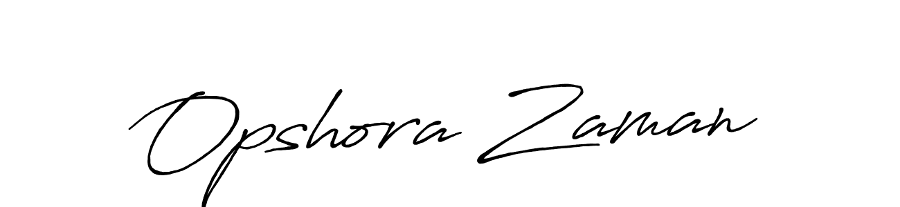 How to make Opshora Zaman name signature. Use Antro_Vectra_Bolder style for creating short signs online. This is the latest handwritten sign. Opshora Zaman signature style 7 images and pictures png