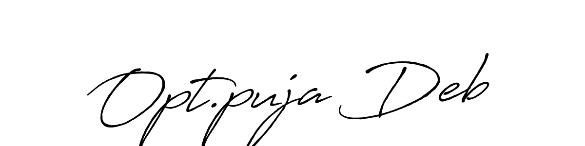 You can use this online signature creator to create a handwritten signature for the name Opt.puja Deb. This is the best online autograph maker. Opt.puja Deb signature style 7 images and pictures png