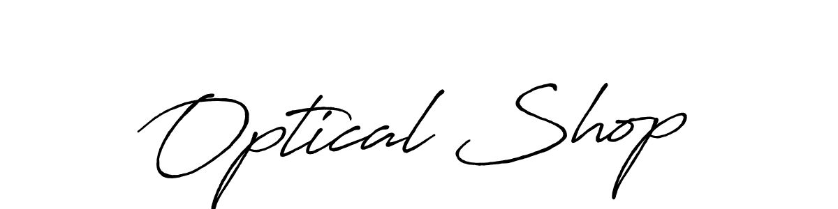 It looks lik you need a new signature style for name Optical Shop. Design unique handwritten (Antro_Vectra_Bolder) signature with our free signature maker in just a few clicks. Optical Shop signature style 7 images and pictures png