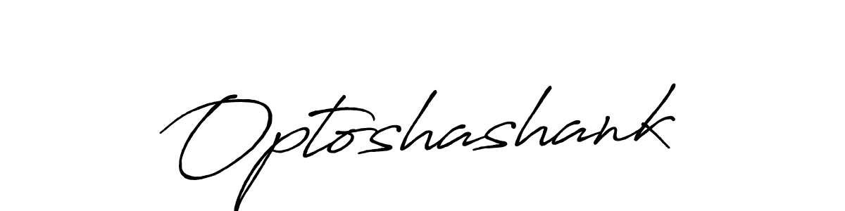 Use a signature maker to create a handwritten signature online. With this signature software, you can design (Antro_Vectra_Bolder) your own signature for name Optoshashank. Optoshashank signature style 7 images and pictures png
