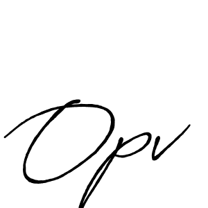 How to make Opv name signature. Use Antro_Vectra_Bolder style for creating short signs online. This is the latest handwritten sign. Opv signature style 7 images and pictures png