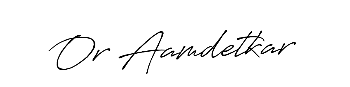 Antro_Vectra_Bolder is a professional signature style that is perfect for those who want to add a touch of class to their signature. It is also a great choice for those who want to make their signature more unique. Get Or Aamdetkar name to fancy signature for free. Or Aamdetkar signature style 7 images and pictures png