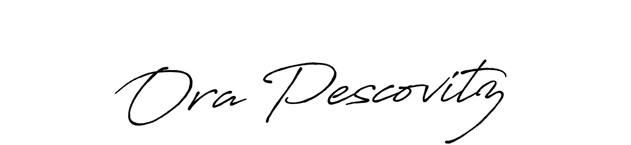 Similarly Antro_Vectra_Bolder is the best handwritten signature design. Signature creator online .You can use it as an online autograph creator for name Ora Pescovitz. Ora Pescovitz signature style 7 images and pictures png