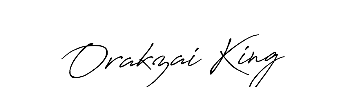 Orakzai King stylish signature style. Best Handwritten Sign (Antro_Vectra_Bolder) for my name. Handwritten Signature Collection Ideas for my name Orakzai King. Orakzai King signature style 7 images and pictures png