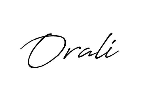 Orali stylish signature style. Best Handwritten Sign (Antro_Vectra_Bolder) for my name. Handwritten Signature Collection Ideas for my name Orali. Orali signature style 7 images and pictures png