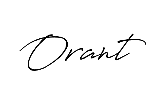 Create a beautiful signature design for name Orant. With this signature (Antro_Vectra_Bolder) fonts, you can make a handwritten signature for free. Orant signature style 7 images and pictures png