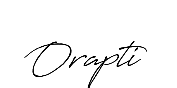 Create a beautiful signature design for name Orapti. With this signature (Antro_Vectra_Bolder) fonts, you can make a handwritten signature for free. Orapti signature style 7 images and pictures png