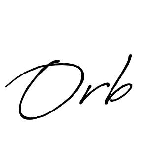 Use a signature maker to create a handwritten signature online. With this signature software, you can design (Antro_Vectra_Bolder) your own signature for name Orb. Orb signature style 7 images and pictures png