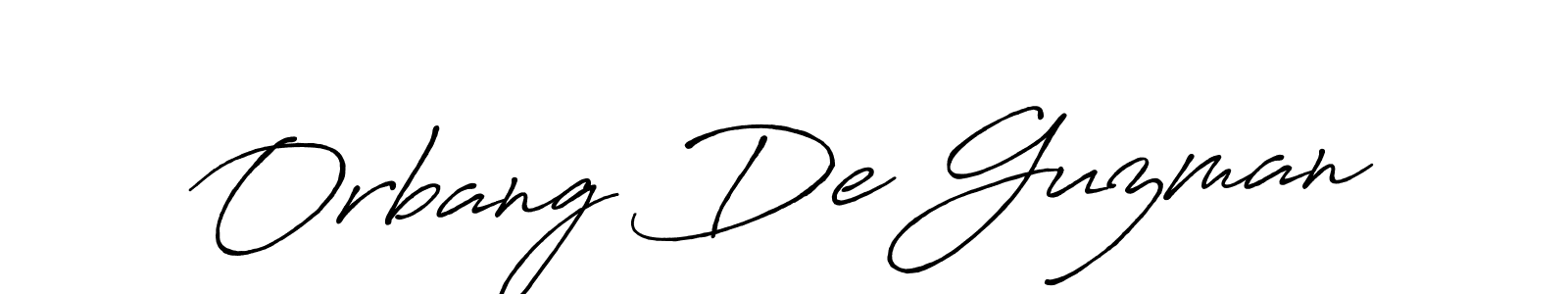 Also we have Orbang De Guzman name is the best signature style. Create professional handwritten signature collection using Antro_Vectra_Bolder autograph style. Orbang De Guzman signature style 7 images and pictures png