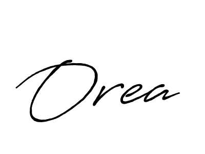 Use a signature maker to create a handwritten signature online. With this signature software, you can design (Antro_Vectra_Bolder) your own signature for name Orea. Orea signature style 7 images and pictures png