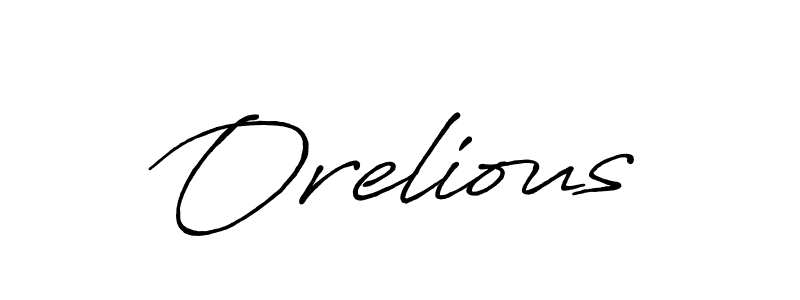 How to make Orelious name signature. Use Antro_Vectra_Bolder style for creating short signs online. This is the latest handwritten sign. Orelious signature style 7 images and pictures png