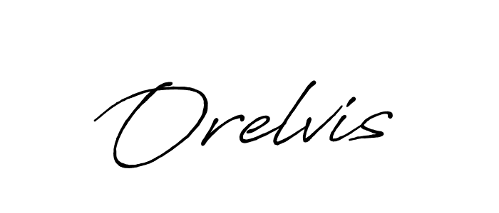 Use a signature maker to create a handwritten signature online. With this signature software, you can design (Antro_Vectra_Bolder) your own signature for name Orelvis. Orelvis signature style 7 images and pictures png