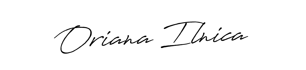 Use a signature maker to create a handwritten signature online. With this signature software, you can design (Antro_Vectra_Bolder) your own signature for name Oriana Ilnica. Oriana Ilnica signature style 7 images and pictures png