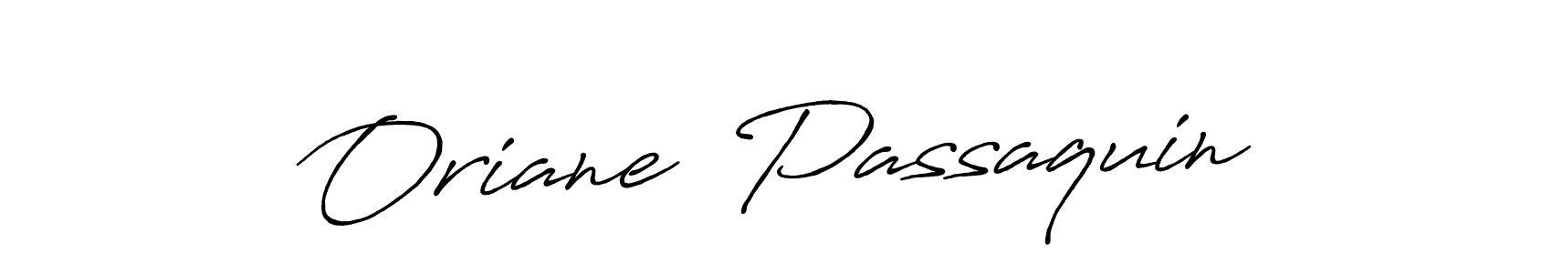 How to make Oriane  Passaquin name signature. Use Antro_Vectra_Bolder style for creating short signs online. This is the latest handwritten sign. Oriane  Passaquin signature style 7 images and pictures png